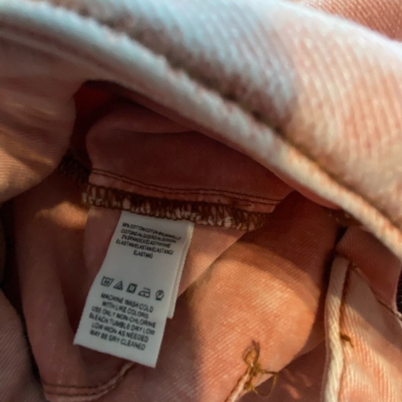 We The Free High Waisted Retro Pink Shorts Size 27 B11 - Picture 4 of 6